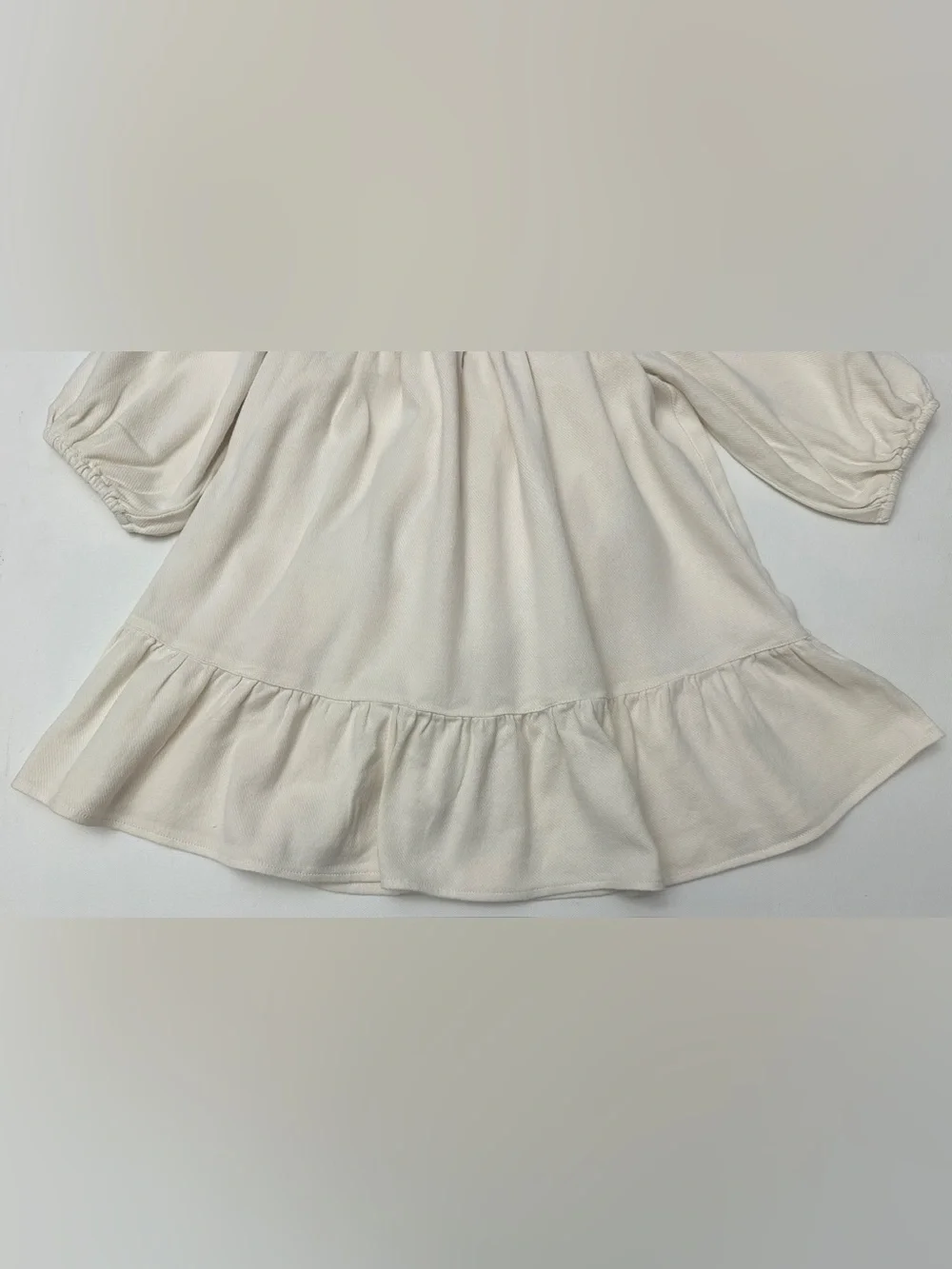 Zara girl’s dress black floral embroidery around the neckline.  Size 3-4T.